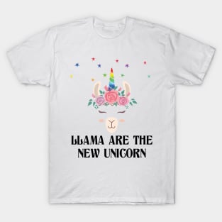 'Llamas Are The New Unicorn' Alpaca Llama Trendy Gift T-Shirt